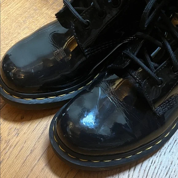 Dr. Martens Black Patent Combat Boots - Picture 7 of 7